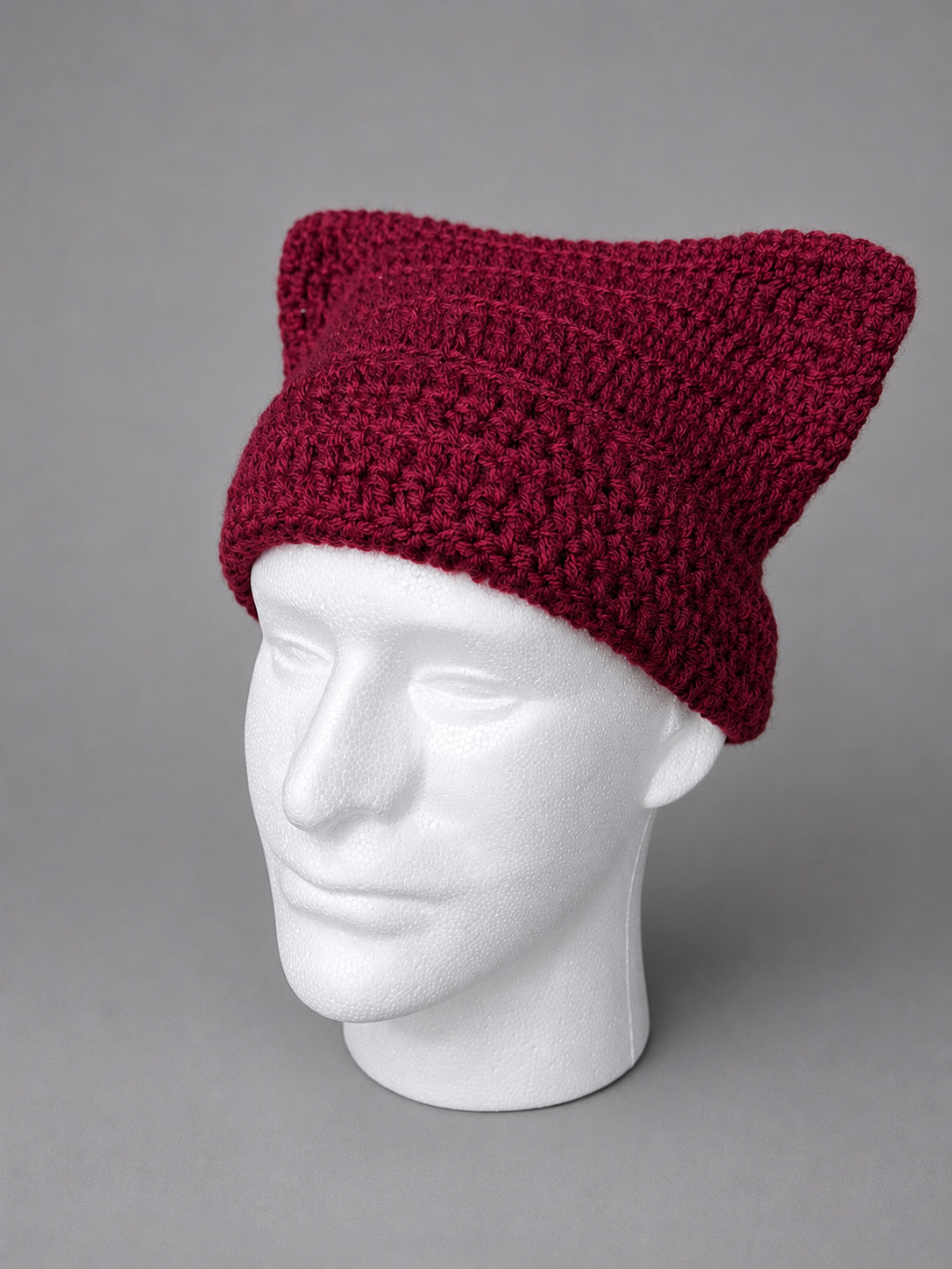 Solid Color Cat Ear Beanie