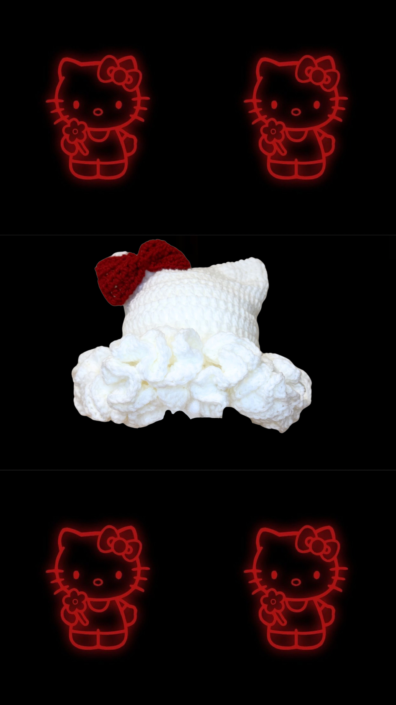 Hello-Kitty Ruffle Bucket Hat