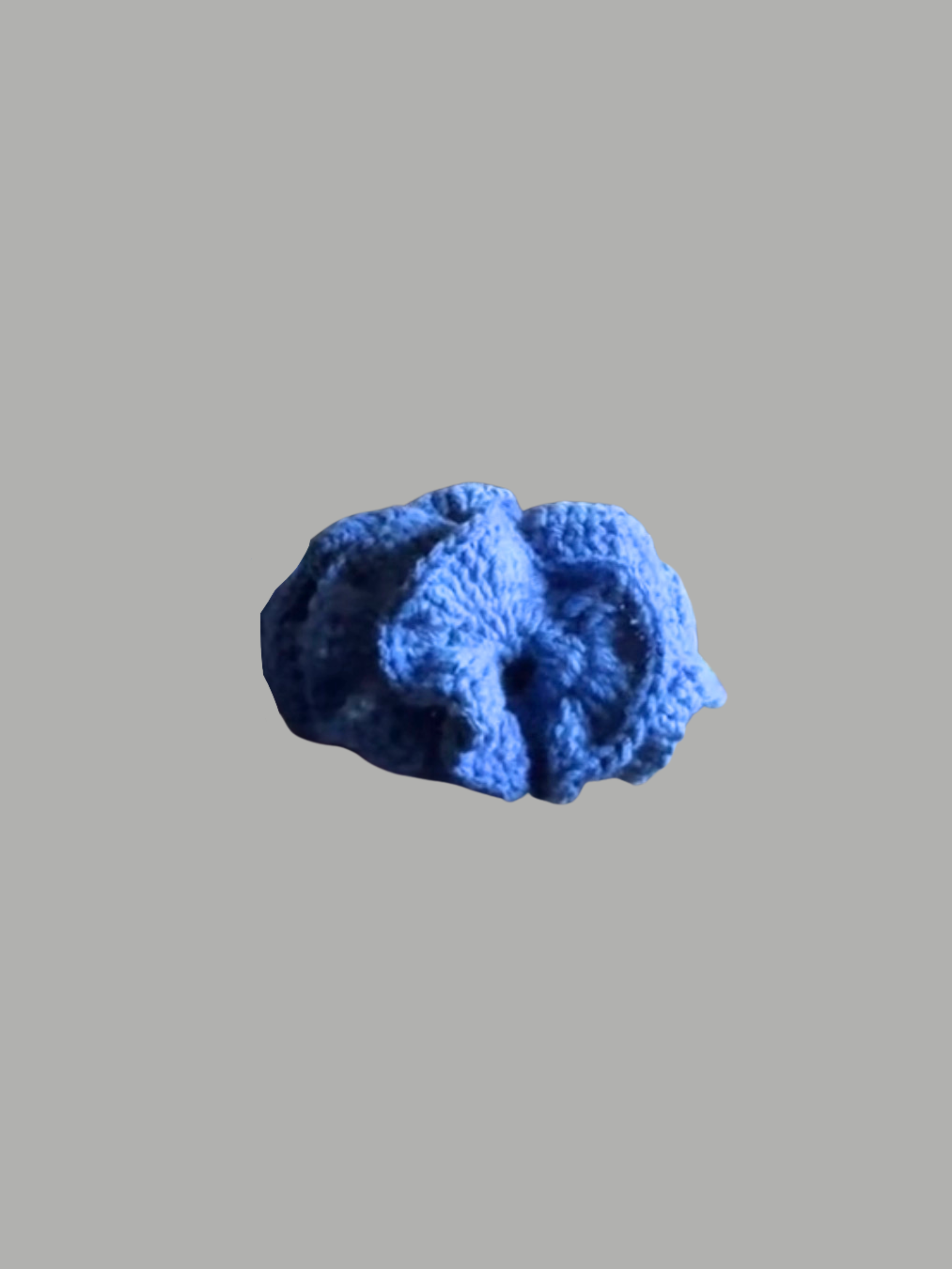 Ombré True Blue Ruffle Scrunchie